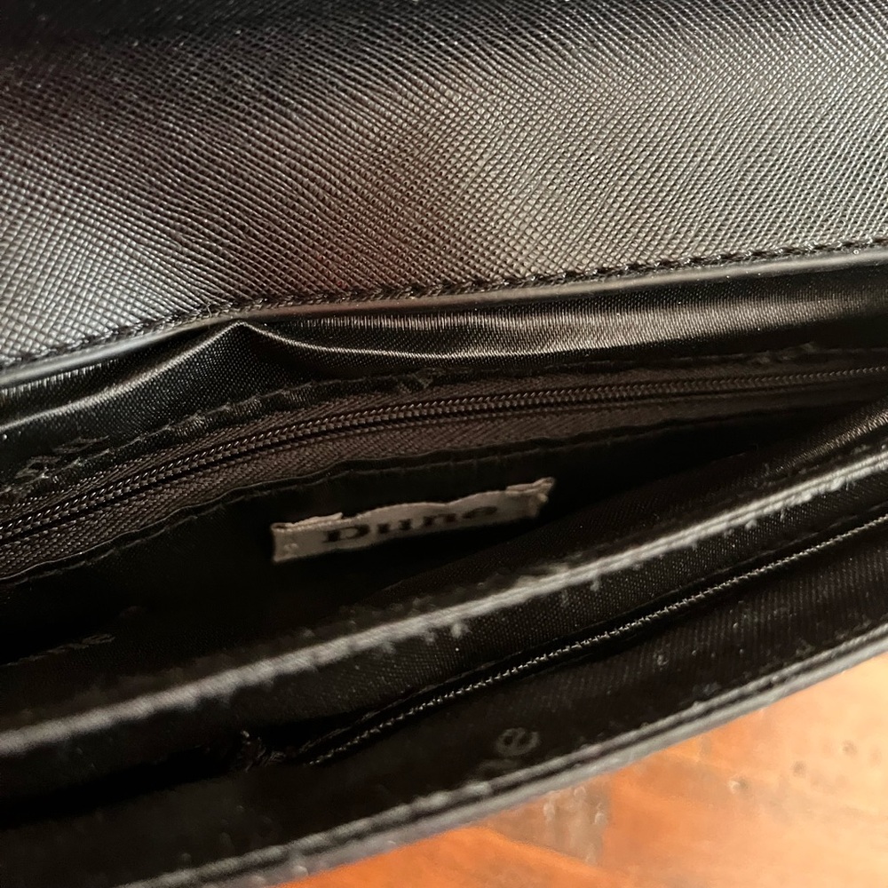 DUNE London Black Oversized Clutch - Picture 9 of 10